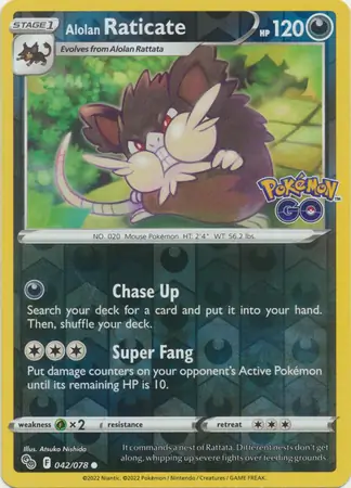 Alolan Raticate (Reverse Holo)