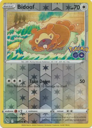 Bidoof (Reverse Holo)