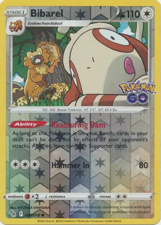 Bibarel (Reverse Holo)