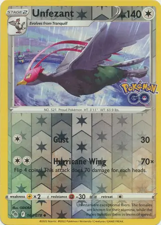 Unfezant (Reverse Holo)