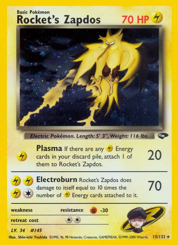 Rocket's Zapdos (Holofoil)