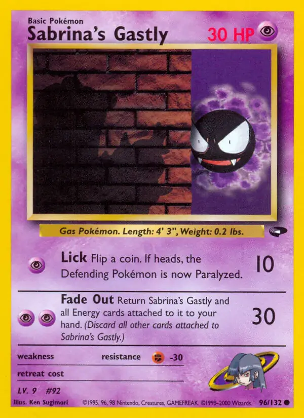 Sabrina's Gastly (lv 9)