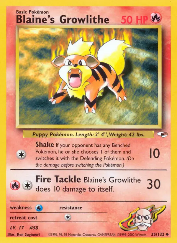 Blaine's Growlithe (lv 17)