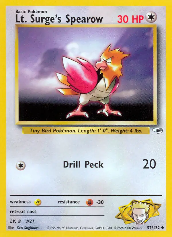 Lt. Surge's Spearow (lv 8)