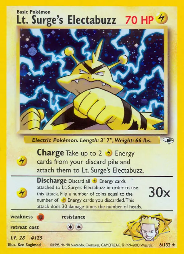 Lt. Surge's Electabuzz (lv 28) (Holofoil)