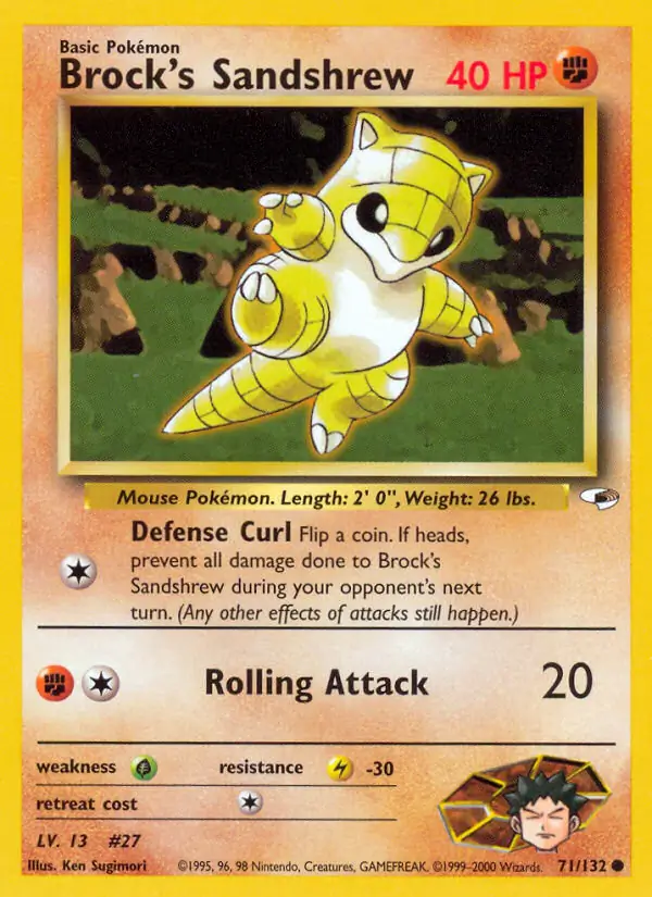 Brock's Sandshrew (lv 13)