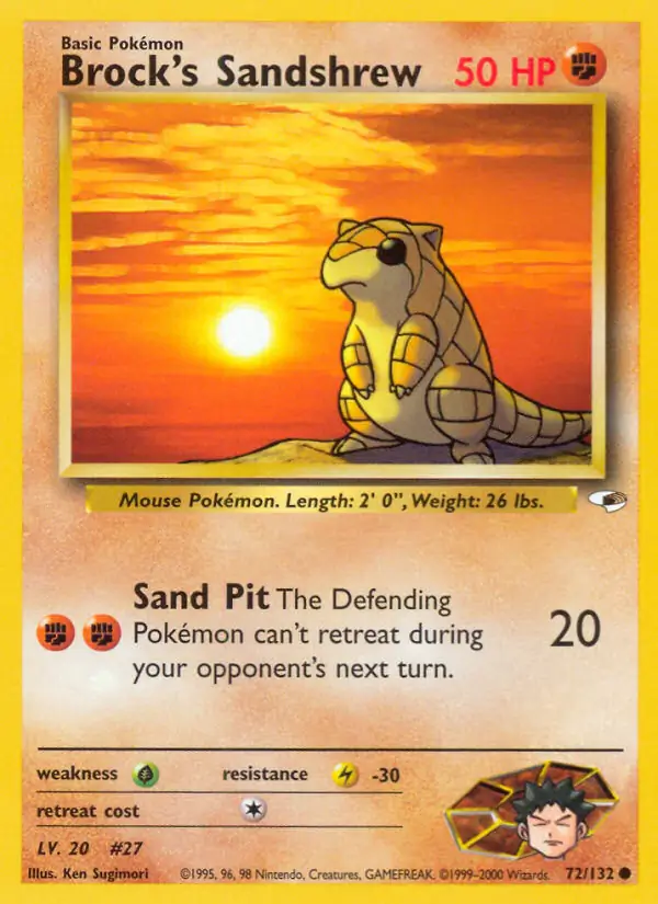 Brock's Sandshrew (lv 20)