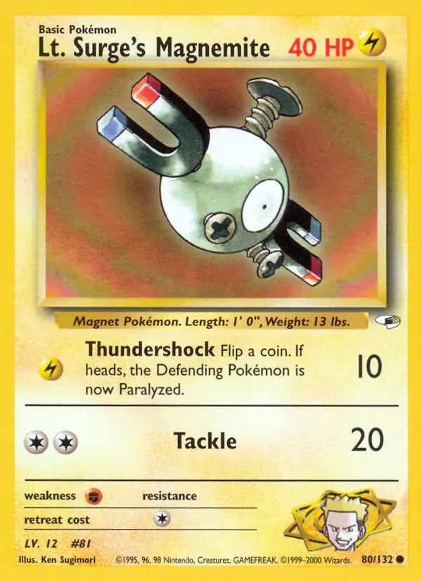 Lt. Surge's Magnemite (lv 12)