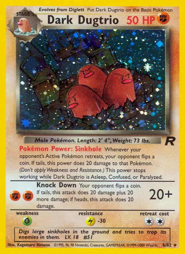 Dark Dugtrio (Holo)